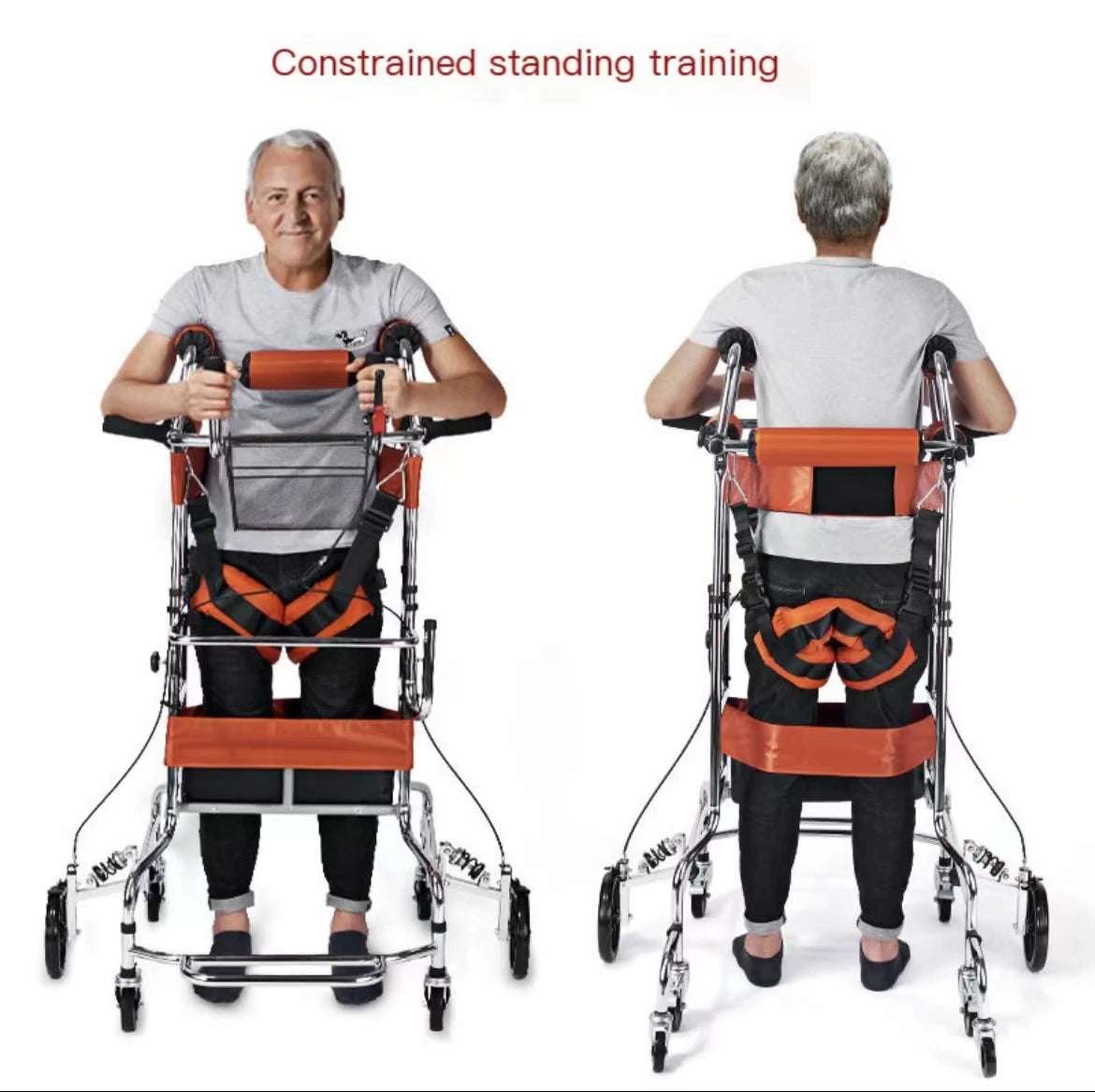 Adult Standing Rehabilitative Walk Support Aluminum Alloy Folding Walking Aid thve Disable Hemiplegia Training Walker
